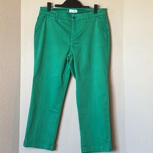Lila Ryan Melina ladies straight leg chino pants size 14, green office casual